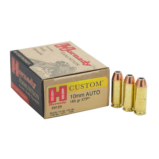 HORN CUSTOM 10MM 180GR JHP XTP 20/10 - Ammunition